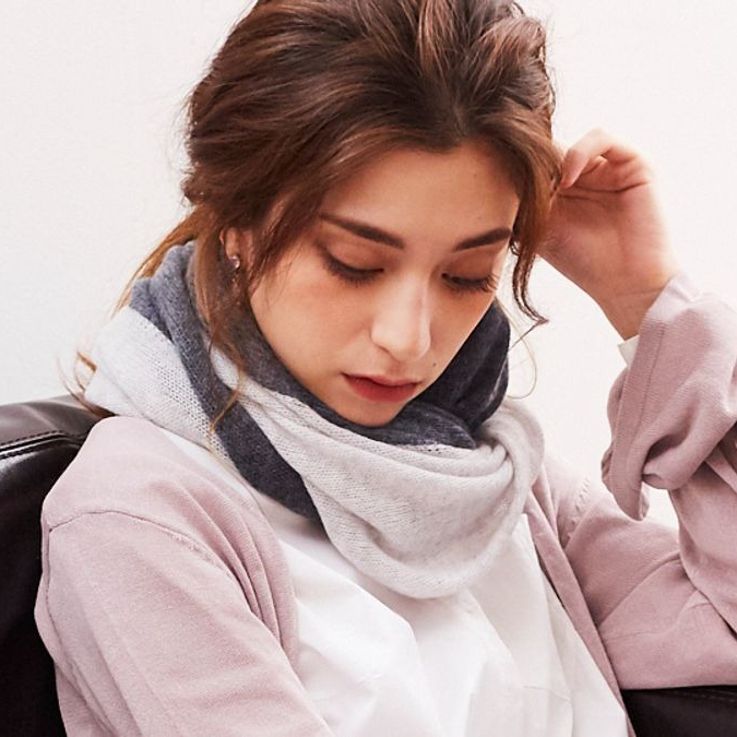 カシミヤ 100％ ニット スヌード