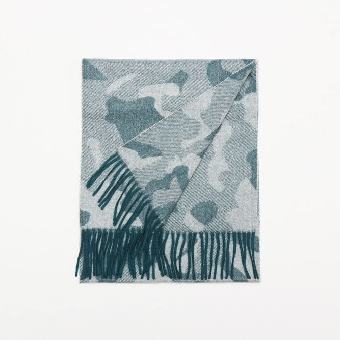 【名入れギフト】カシミヤ 100% ミリタリー マフラー