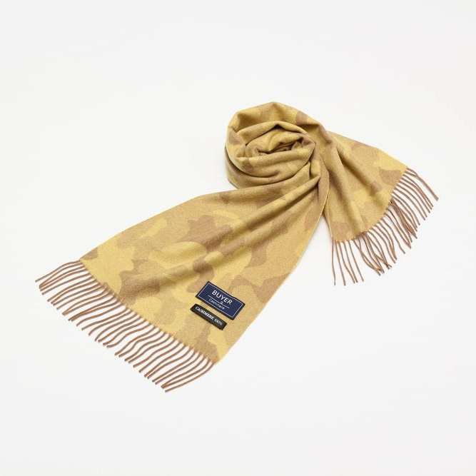 【名入れギフト】カシミヤ 100% ミリタリー マフラー