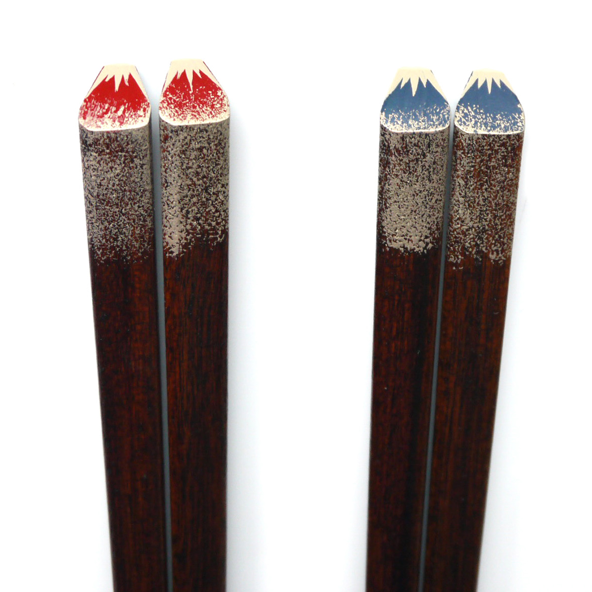 箸置付夫婦箸 富士山