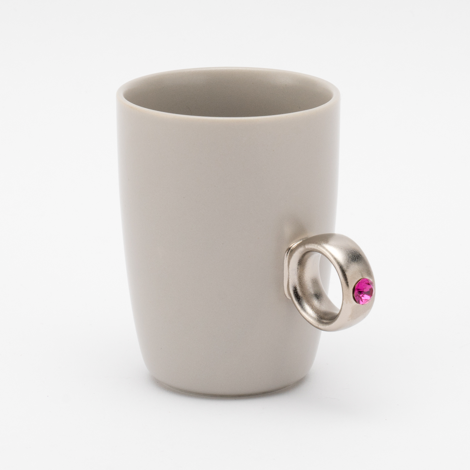 【選べるカップ・リング・ストーンカラー】煌めくリングのマグカップCup Ring