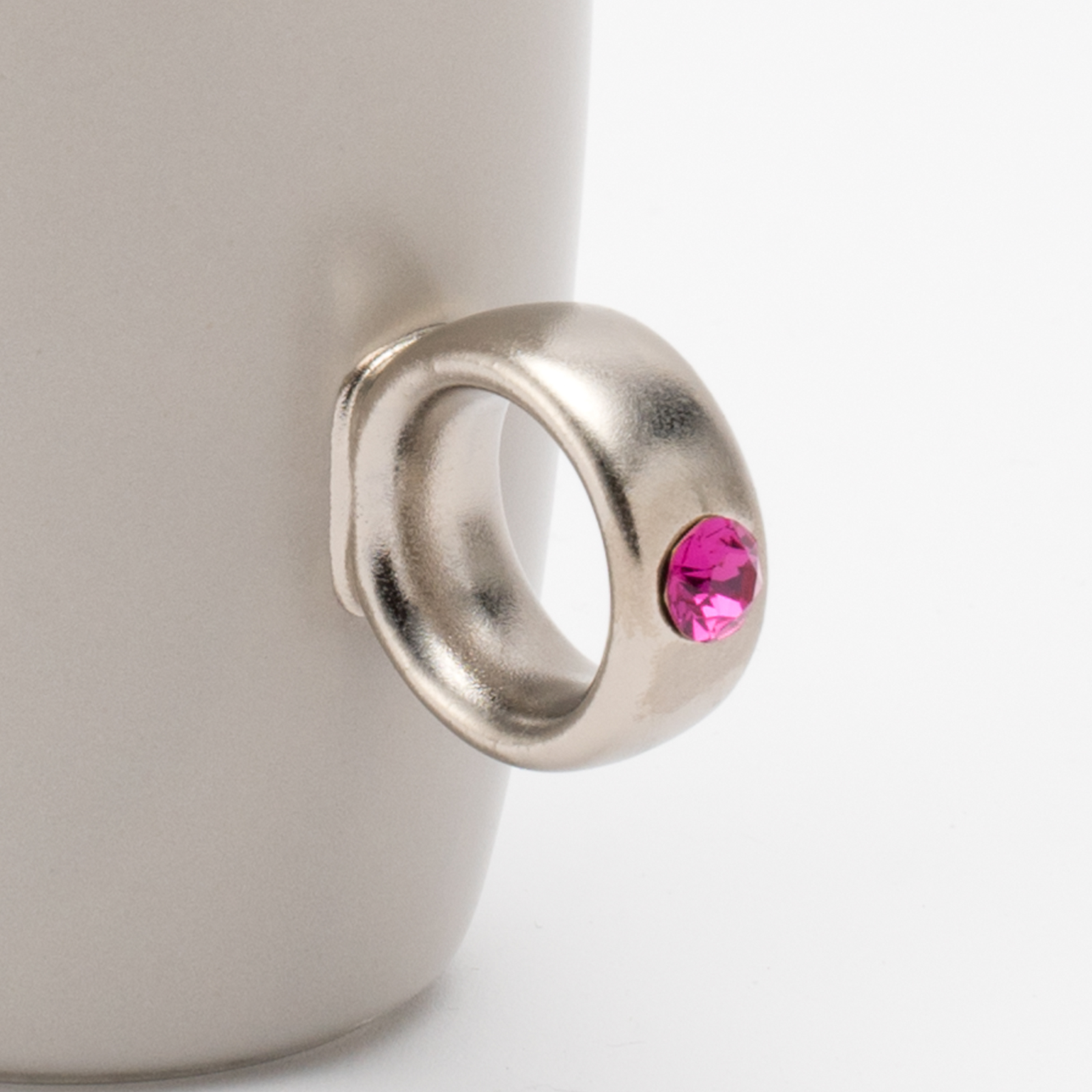 【選べるカップ・リング・ストーンカラー】煌めくリングのマグカップCup Ring