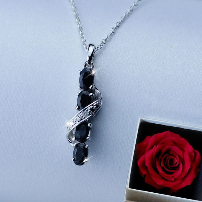 【Clementia】ノーブル サファイア&ダイヤモンドネックレス