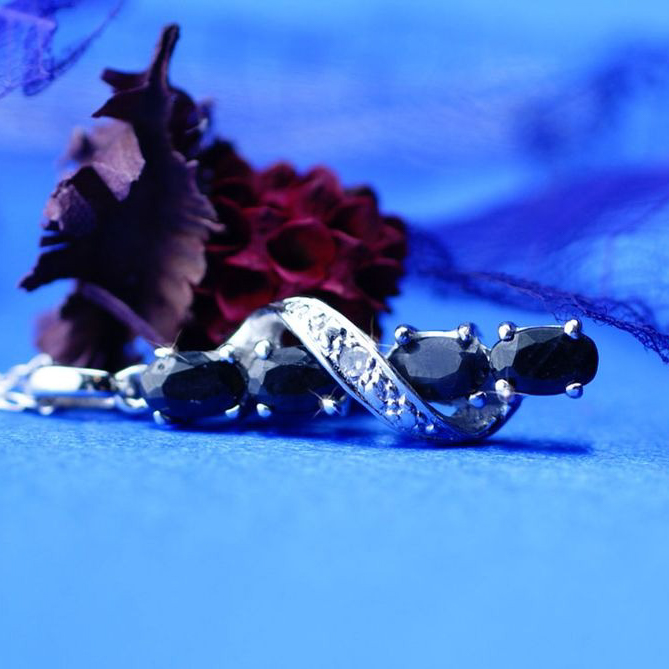 【Clementia】ノーブル サファイア&ダイヤモンドネックレス