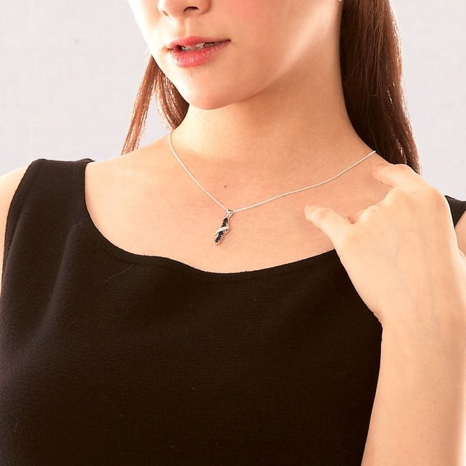 【Clementia】ノーブル サファイア&ダイヤモンドネックレス