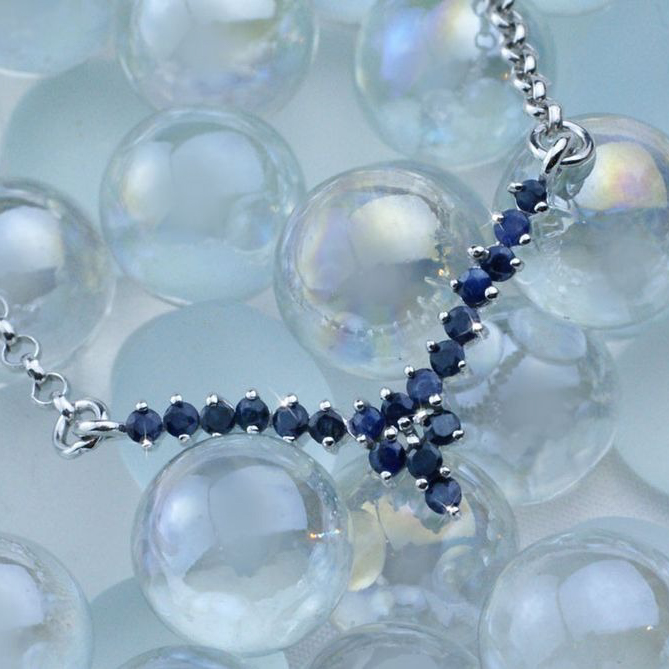 【Clementia】キャサリン ブルーサファイア ネックレス