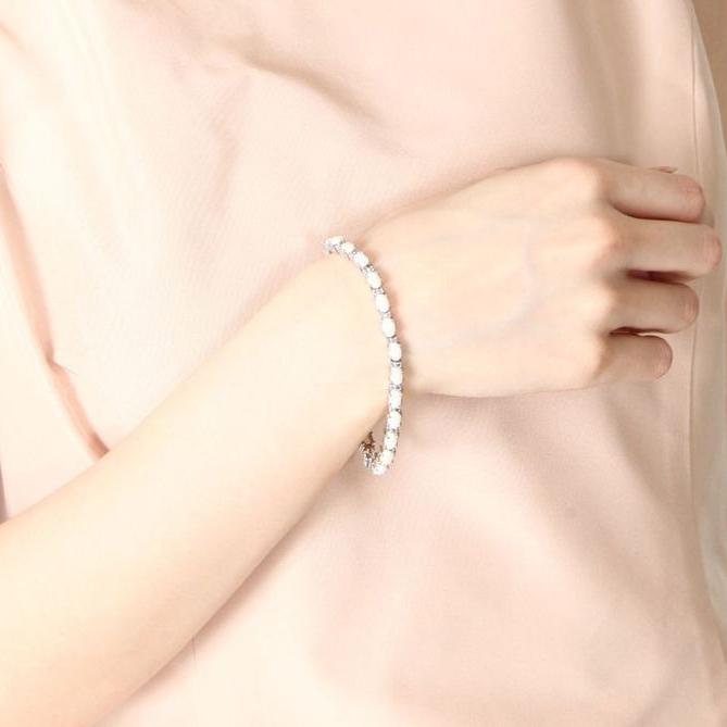 【Clementia】グレースフル オパール ＆ タンザナイト ブレスレット