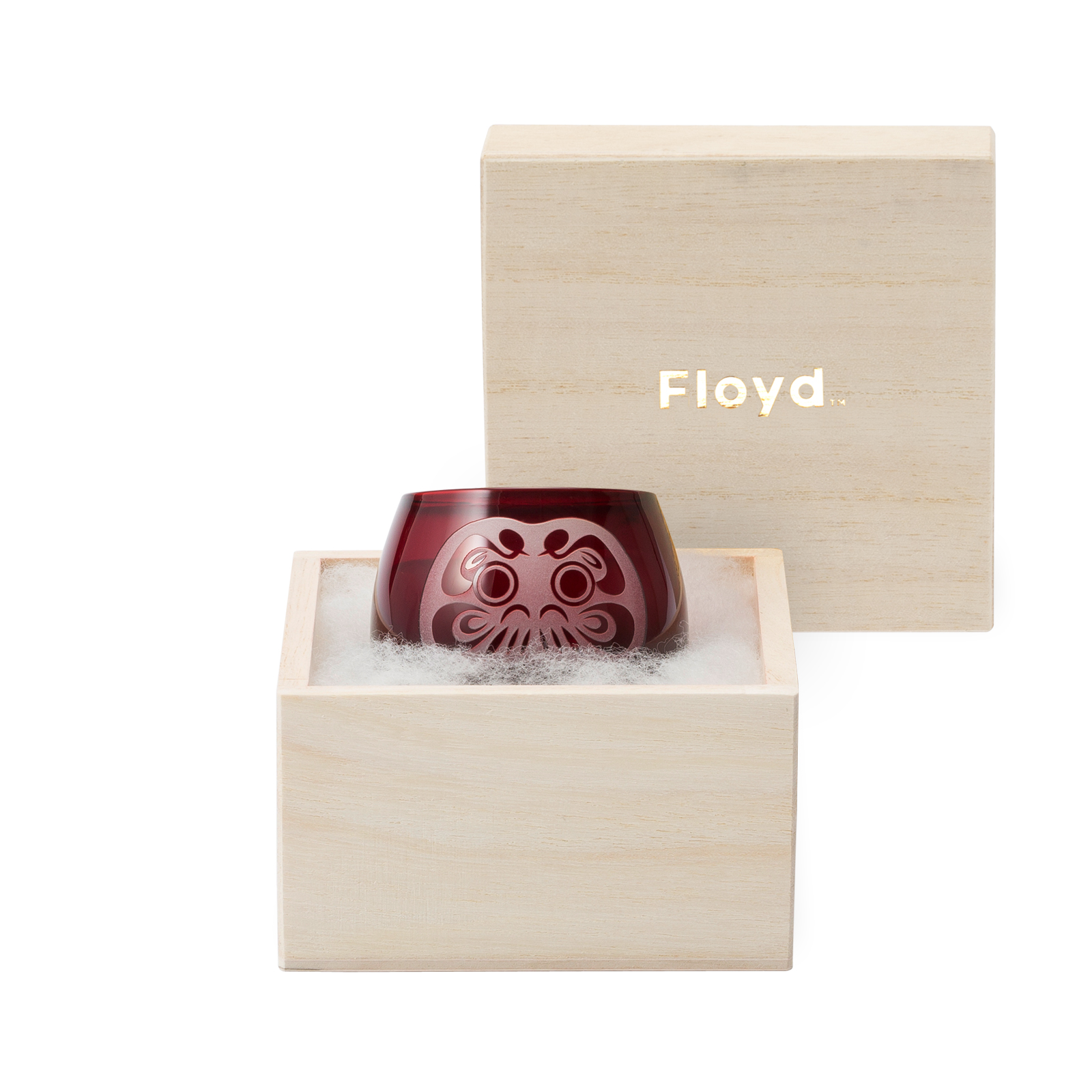 江戸硝子 ぐい呑みだるま