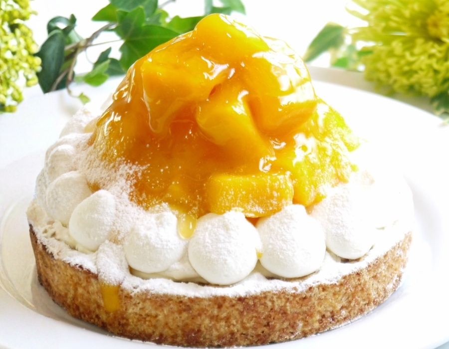 誕生日ケーキ 即日出荷 着日指定 贅沢完熟マンゴーチーズタルト 14㎝ (4〜6名様用)