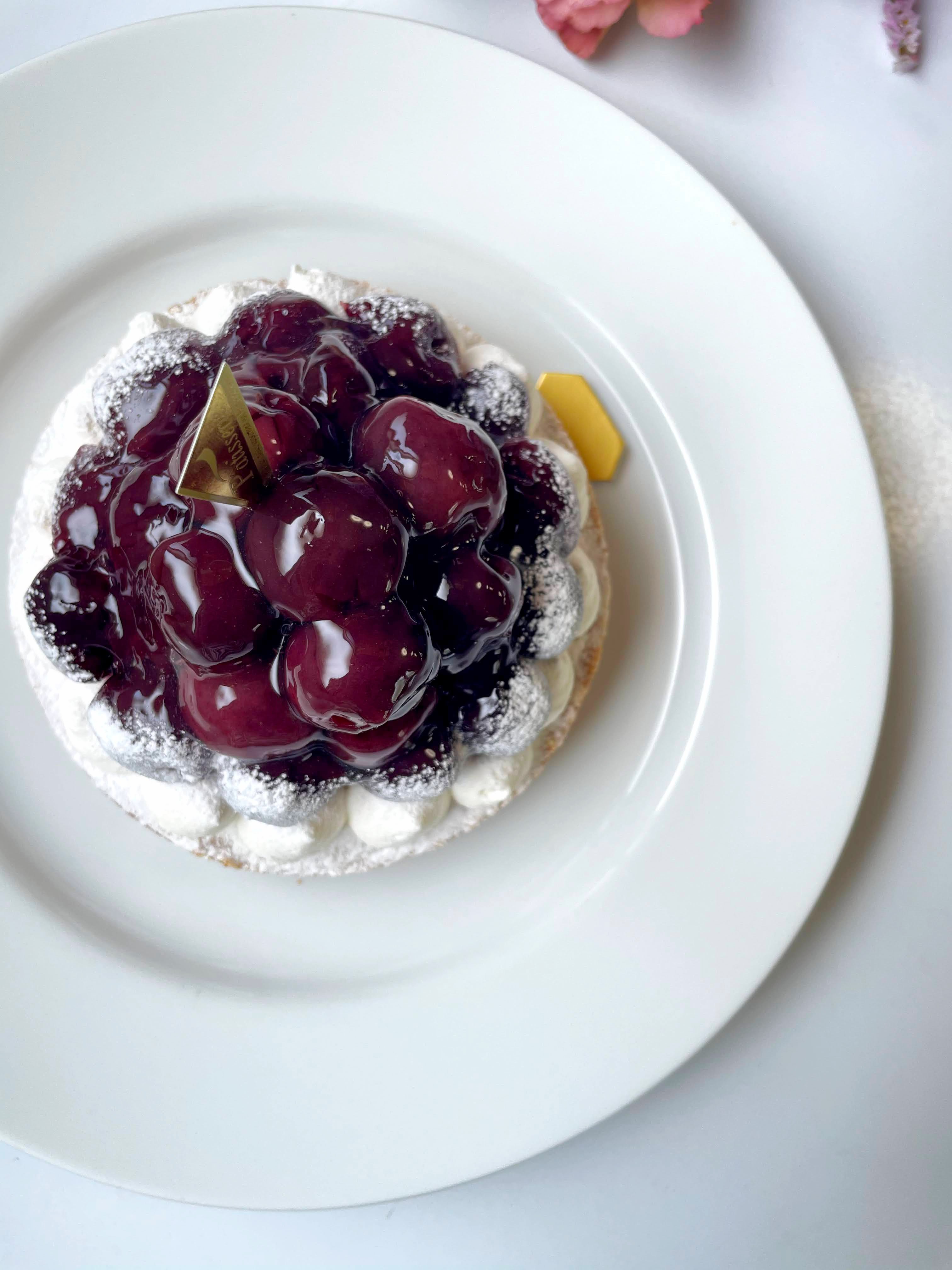 誕生日ケーキ 即日出荷 着日指定 贅沢ダークチェリータルト 14㎝ (4〜6名様用)