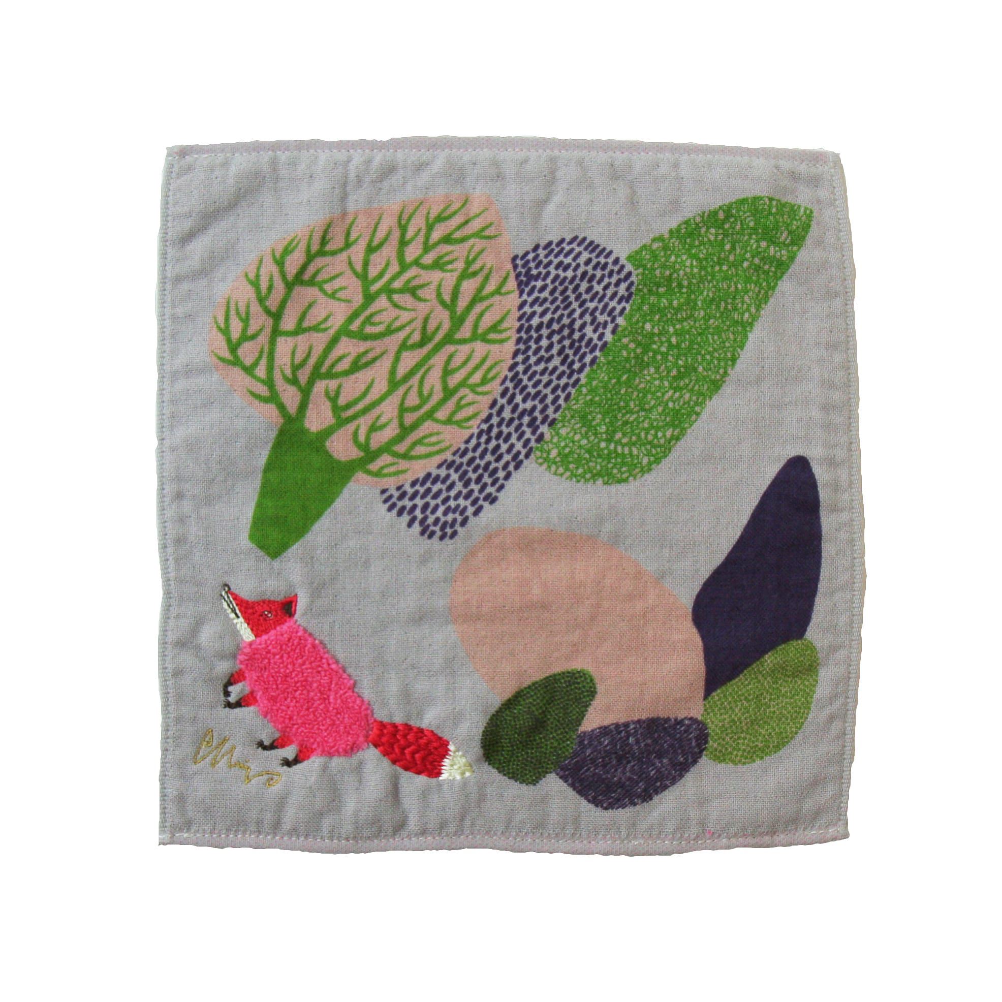 モコモコドウブツハンカチ