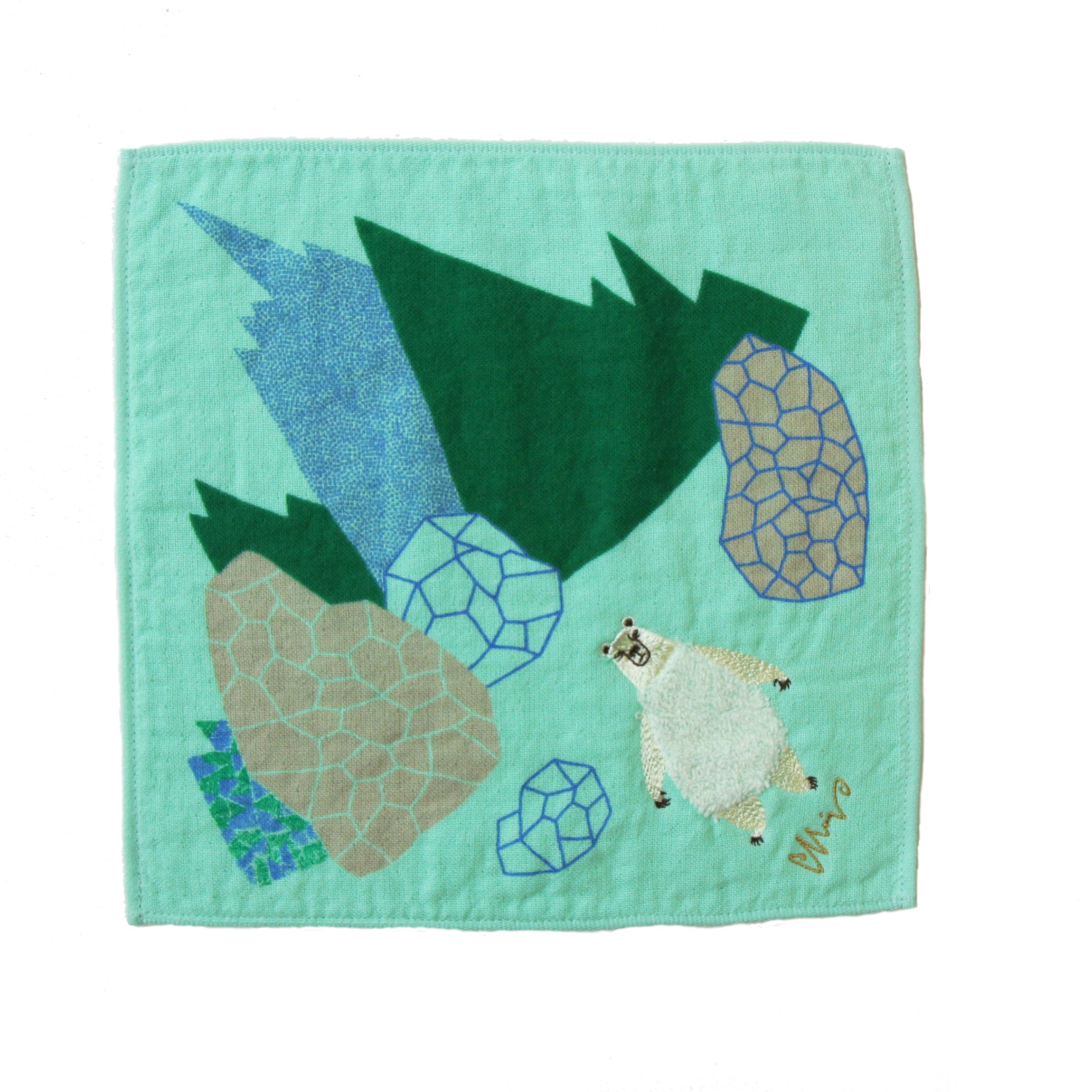 モコモコドウブツハンカチ