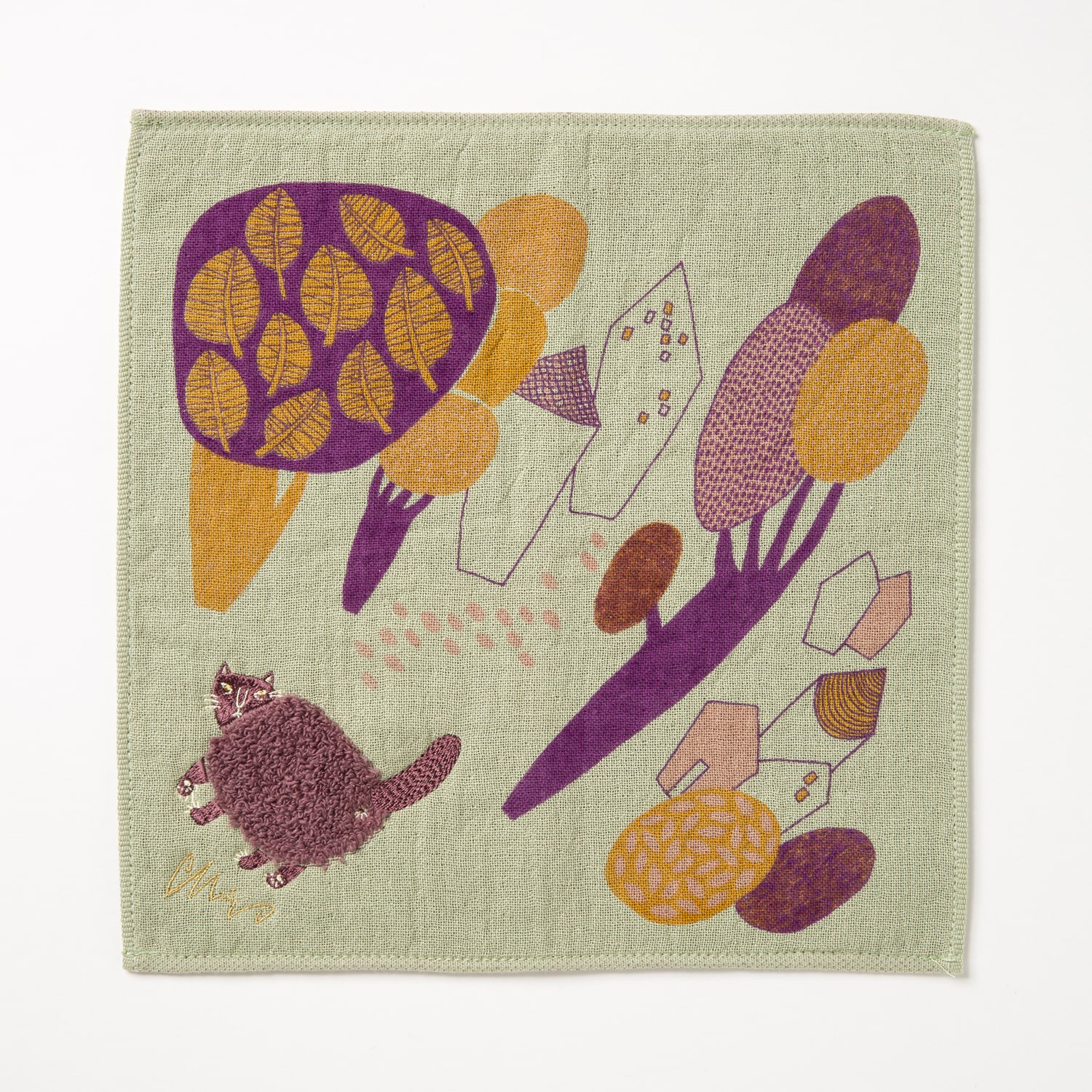 モコモコドウブツハンカチ