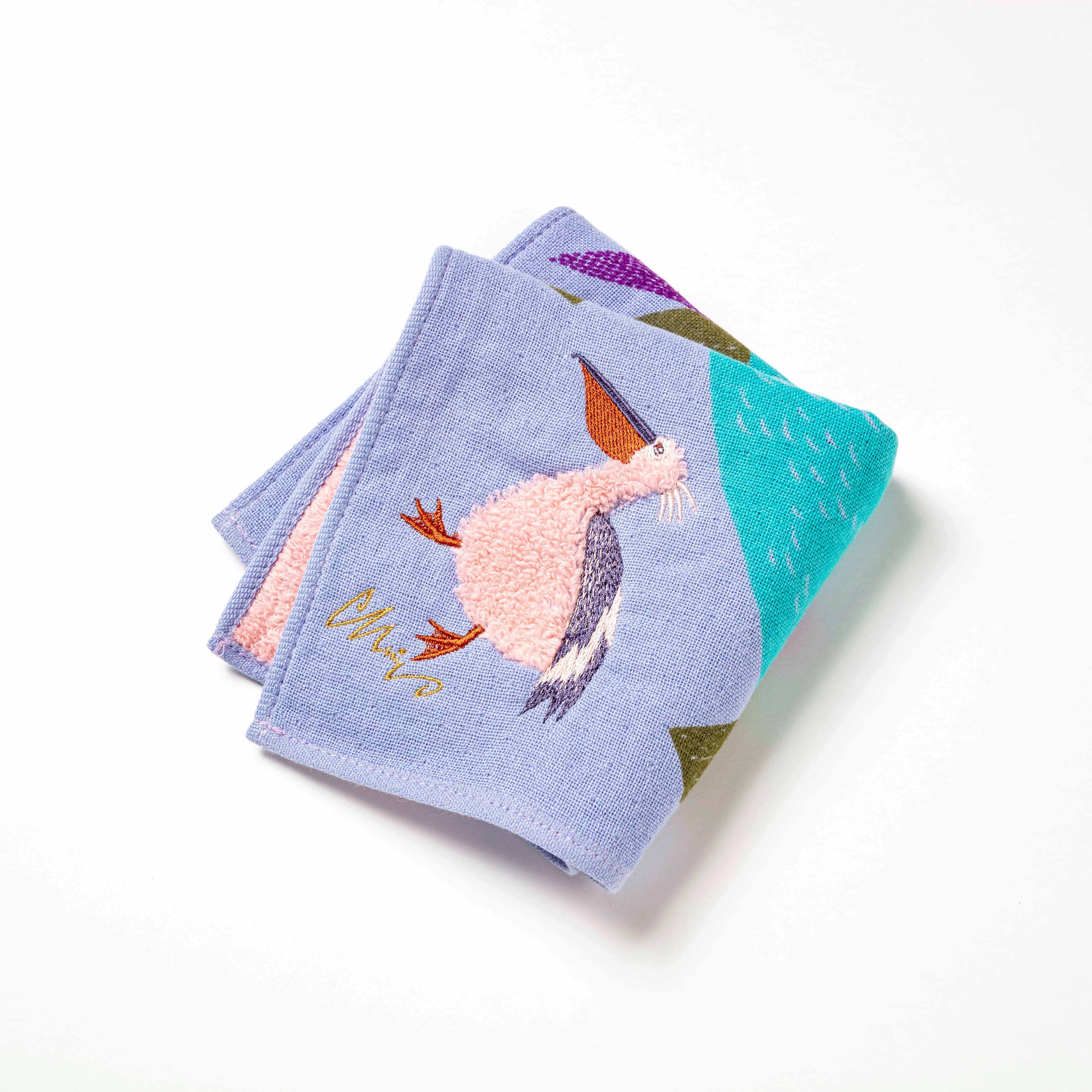 モコモコドウブツハンカチ