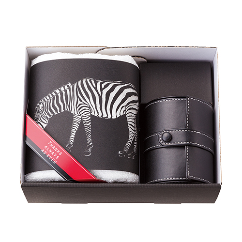 B&W Zoo ネクタイケース&FT1（シマウマ）