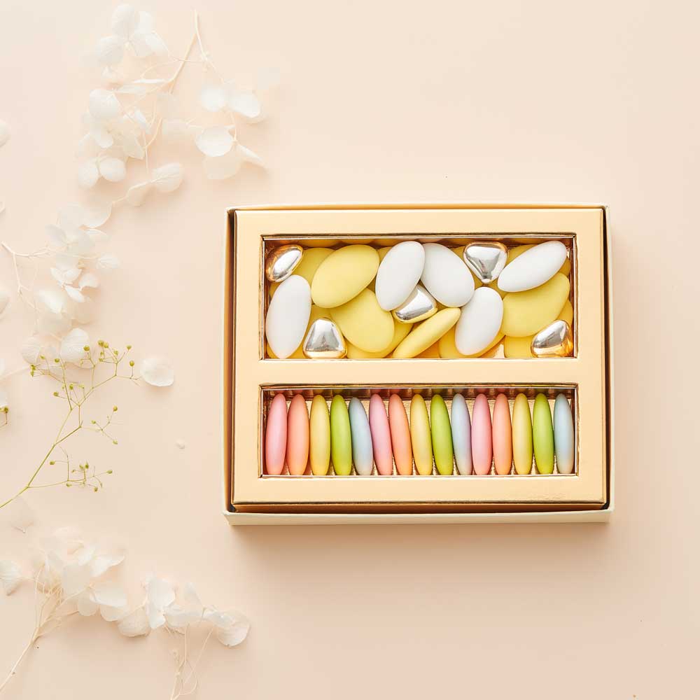 フランス産 ドラジェ アソートボックス(パステルイエロー)S-5