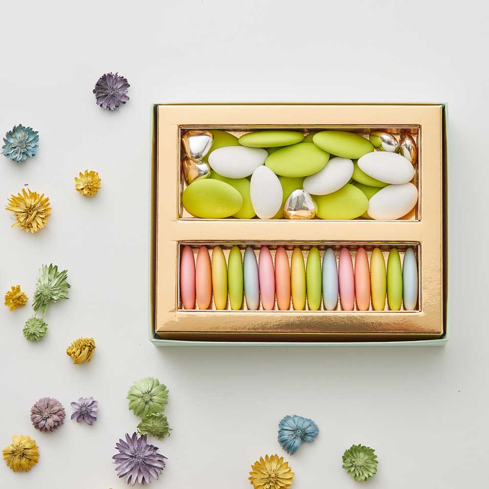 フランス産 ドラジェ アソートボックス(パステルグリーン)S-5