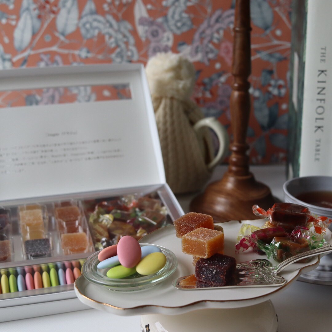 フランス産 ドラジェ アソートボックスC(ドラジェ＋キャラメル8粒＋パート・ドゥ・フリュイ6粒)