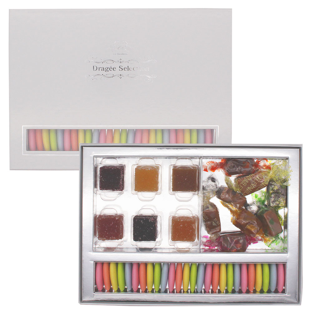 フランス産 ドラジェ アソートボックスC(ドラジェ＋キャラメル8粒＋パート・ドゥ・フリュイ6粒)