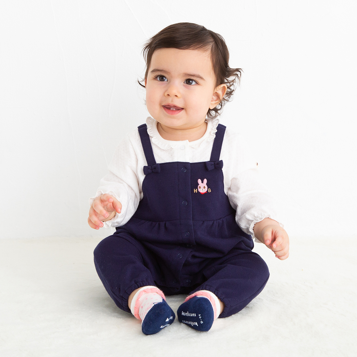 サロペット風カバーオール