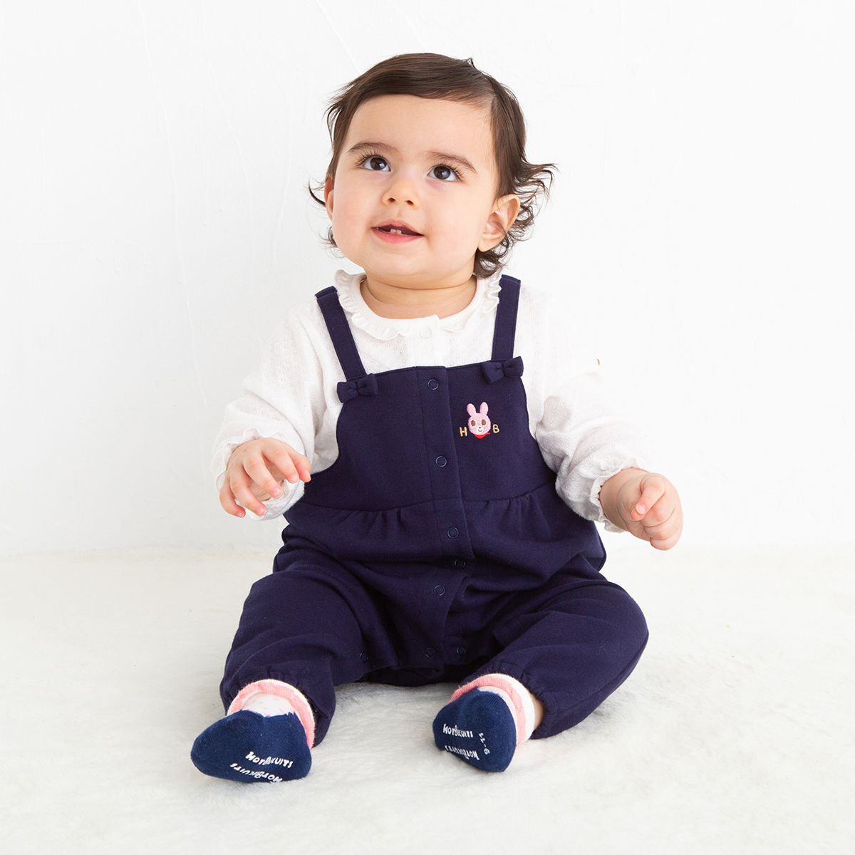 サロペット風カバーオール