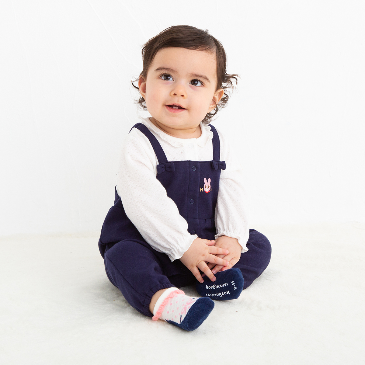 サロペット風カバーオール