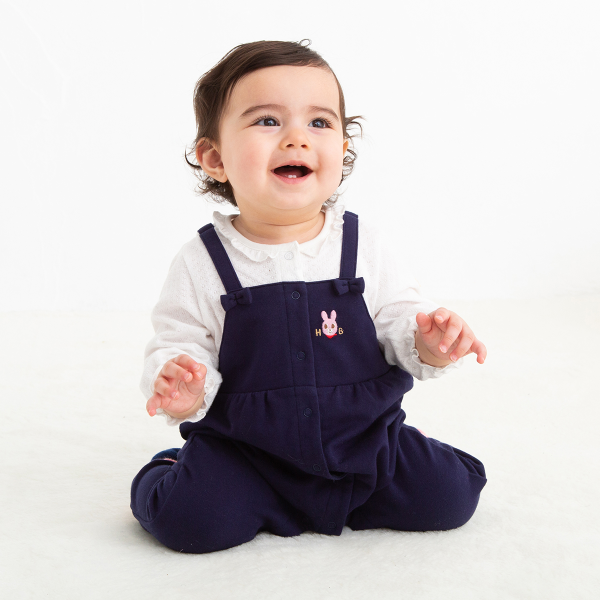 サロペット風カバーオール