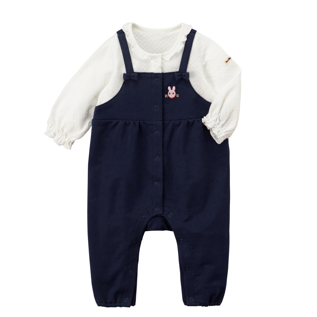 サロペット風カバーオール