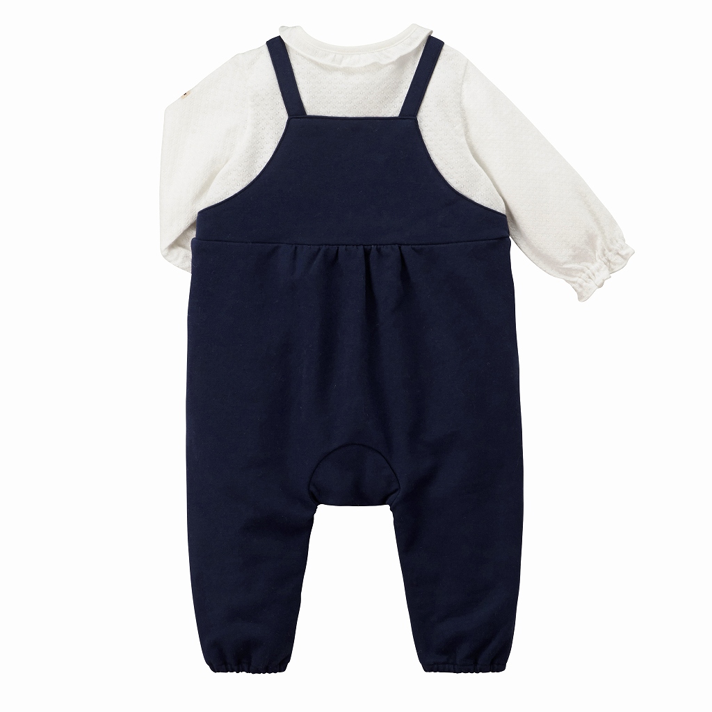 サロペット風カバーオール