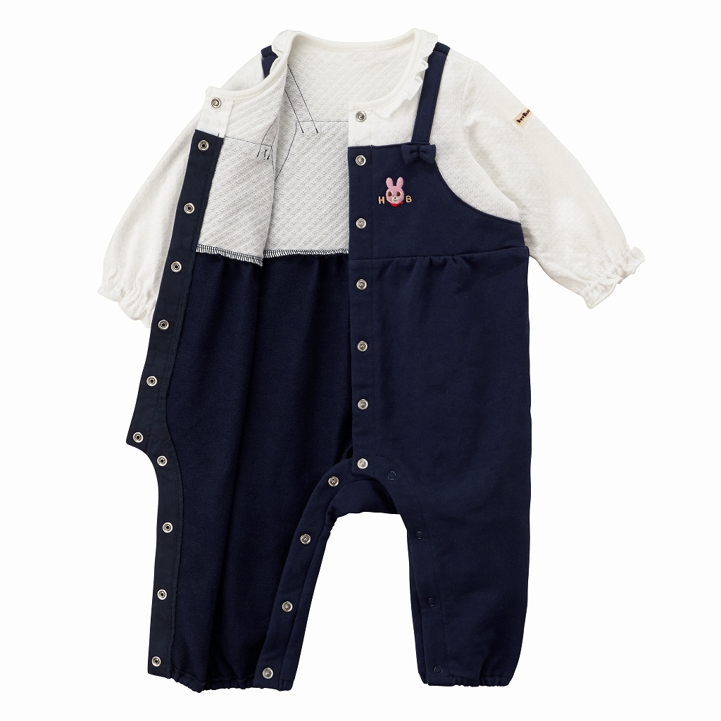 サロペット風カバーオール