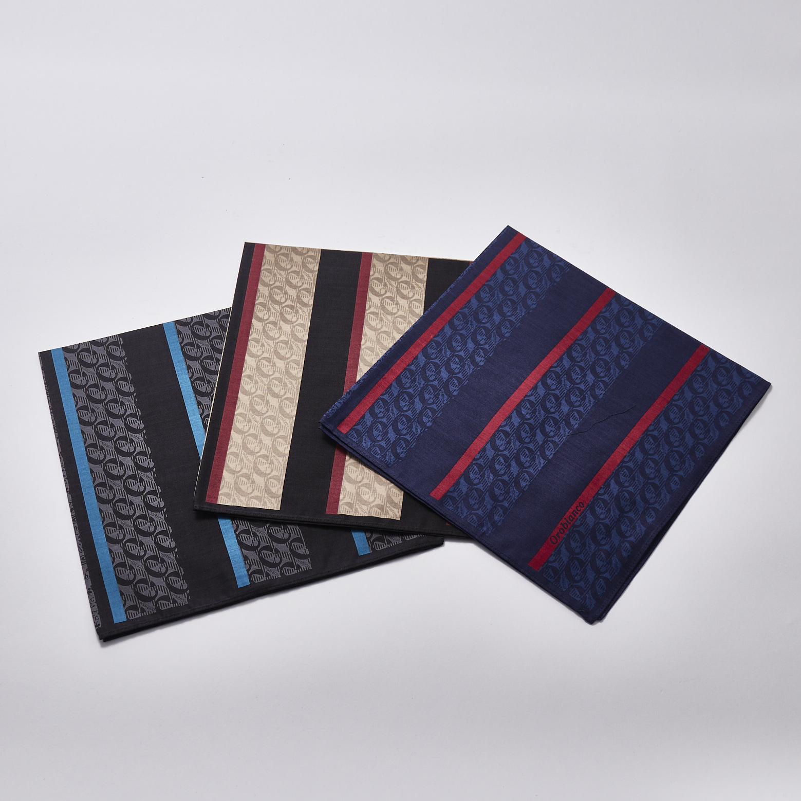 紳士プリントハンカチ
