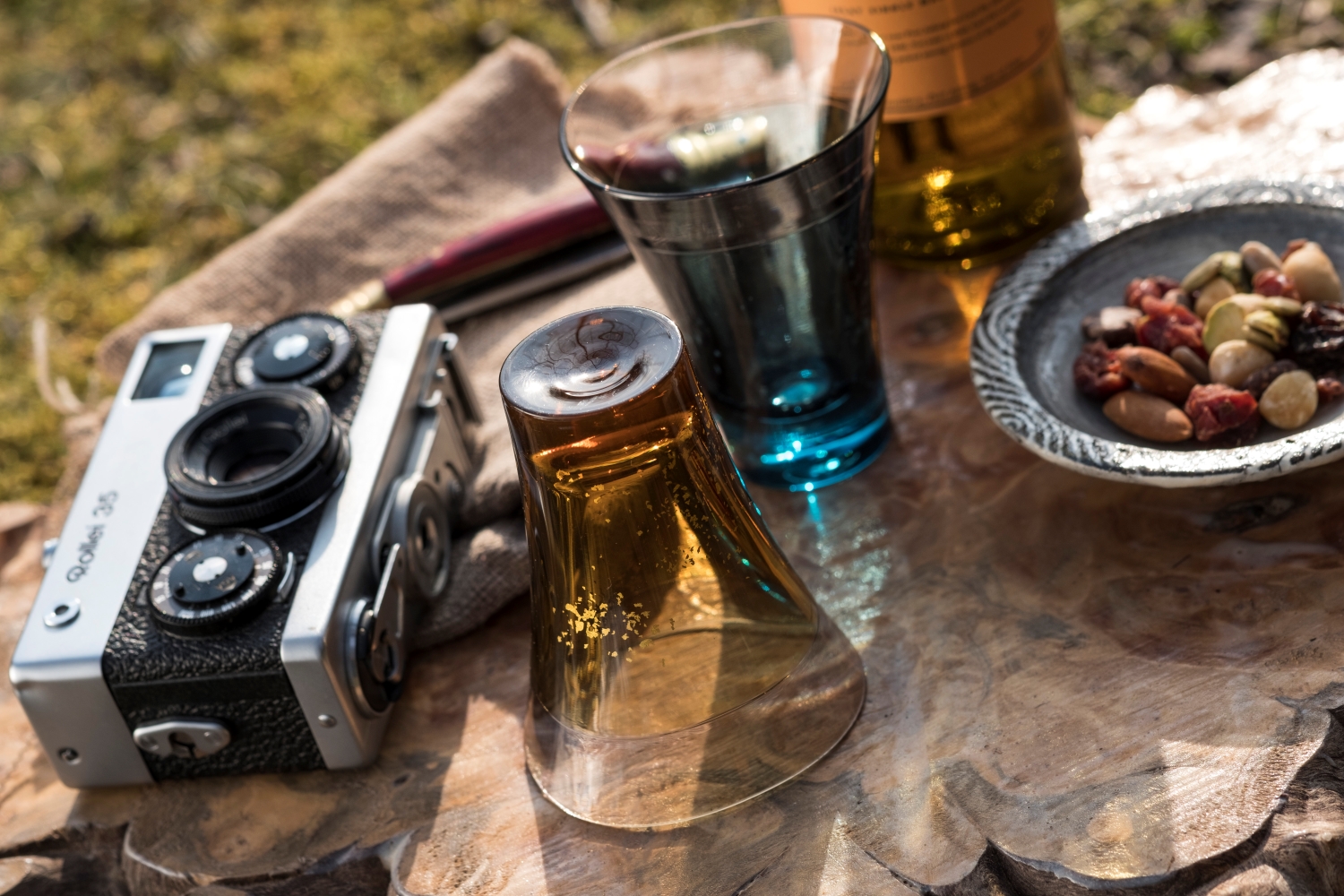 YAMANAMIグラス　2色セット（貼り箱入り）