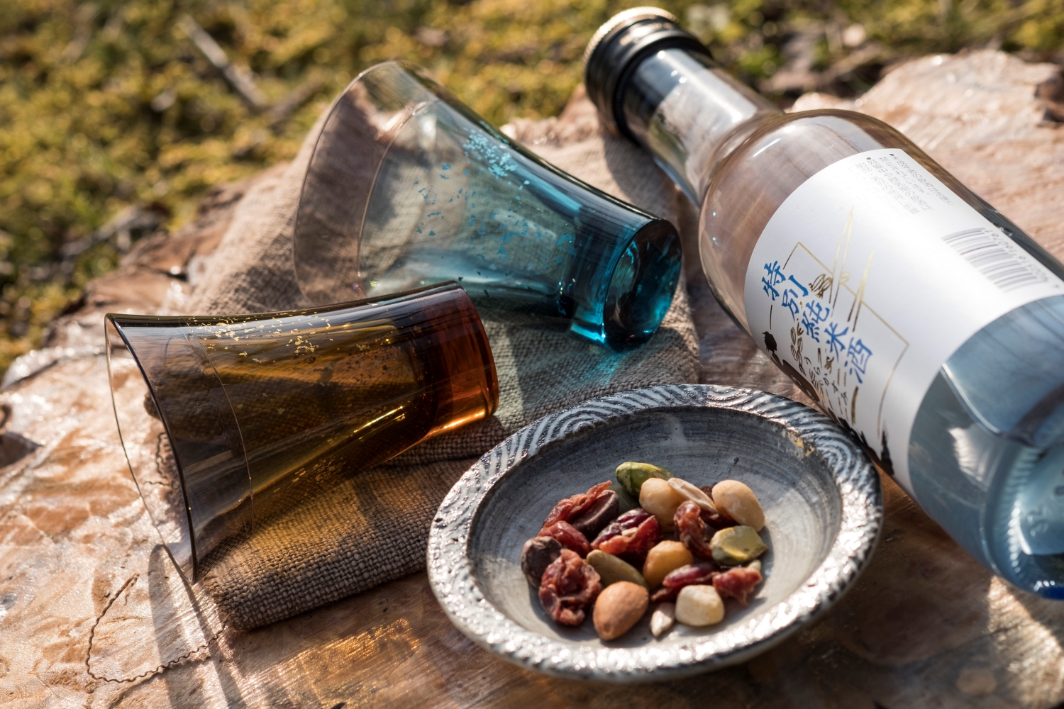 YAMANAMIグラス　2色セット（貼り箱入り）