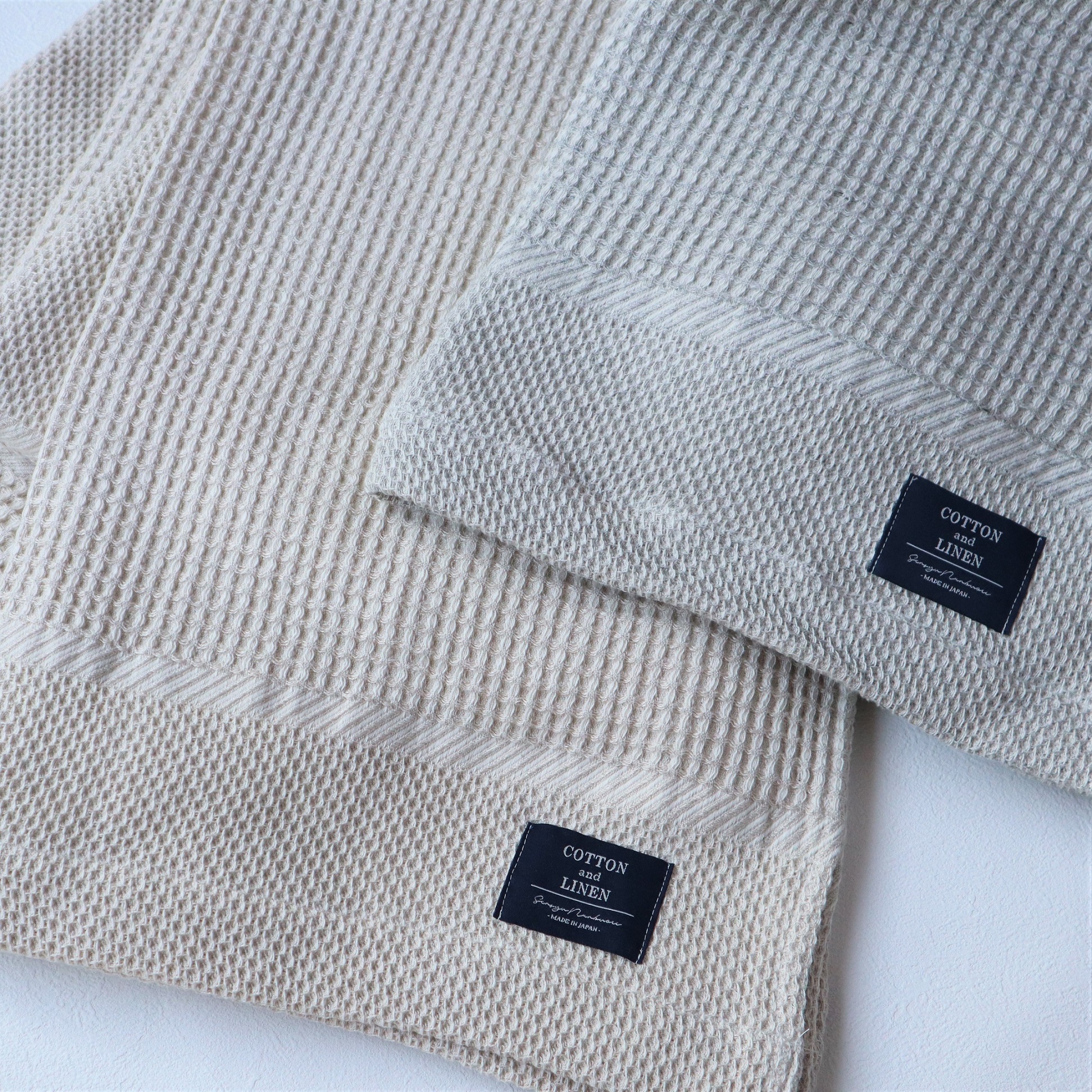 【送料無料・名入れ可能】コットンリネン　ケット giftbox