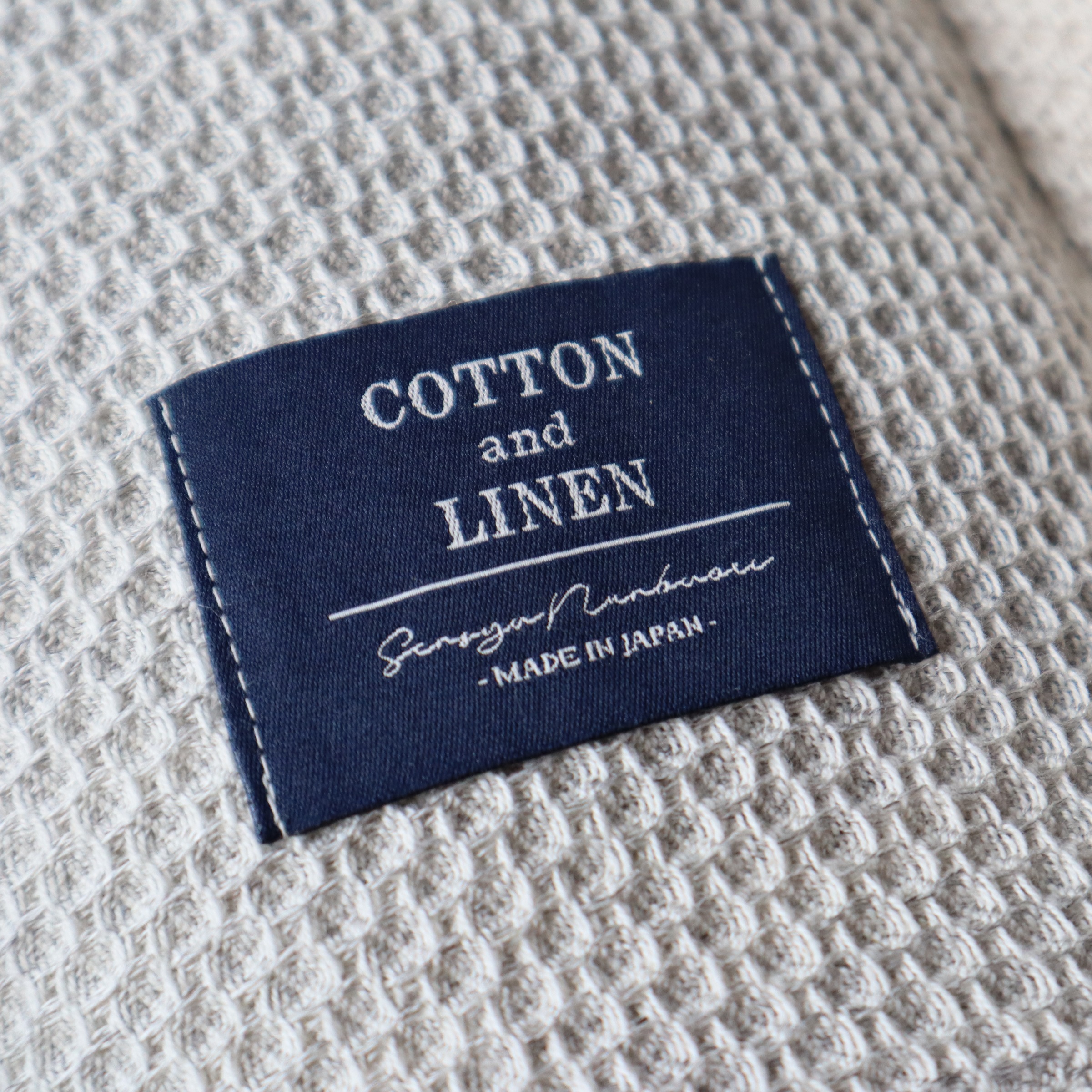 【送料無料・名入れ可能】コットンリネン　ケット giftbox