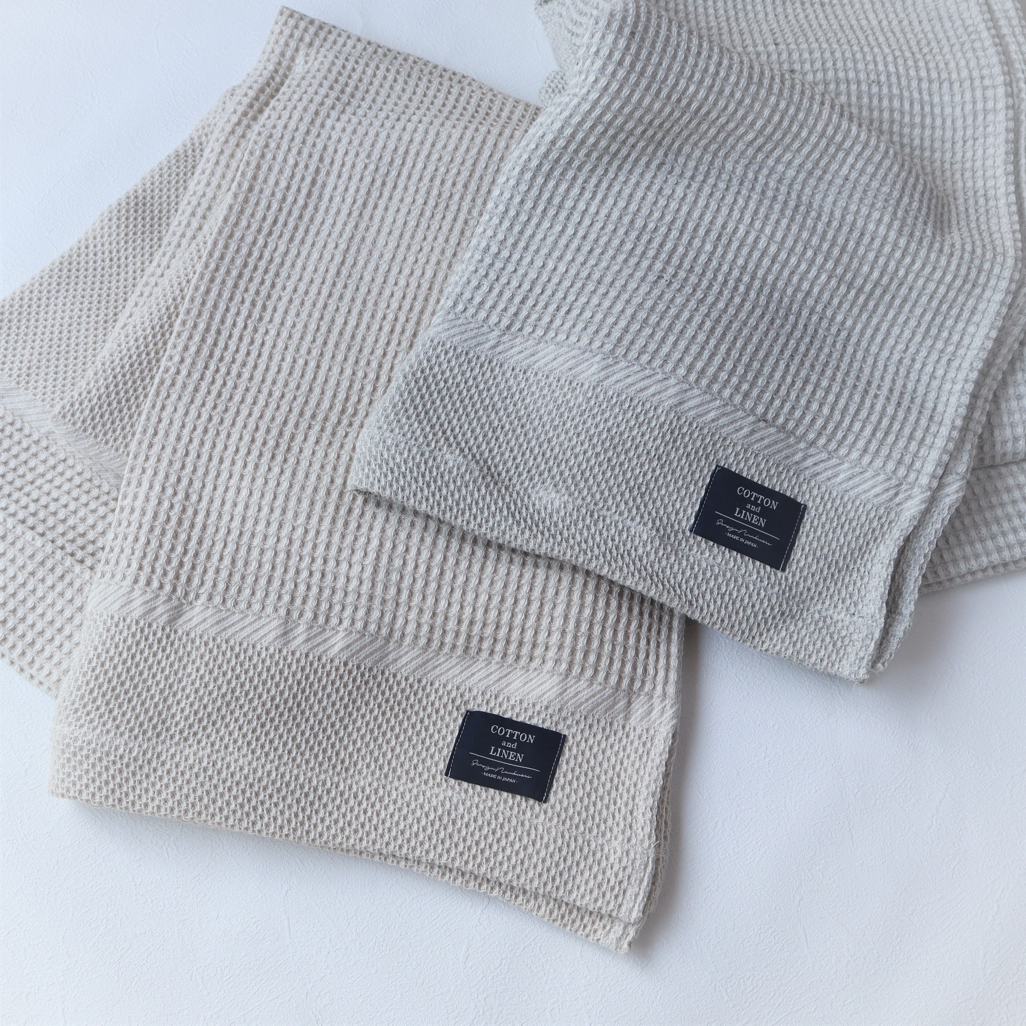 【送料無料・名入れ可能】コットンリネン　ケット giftbox