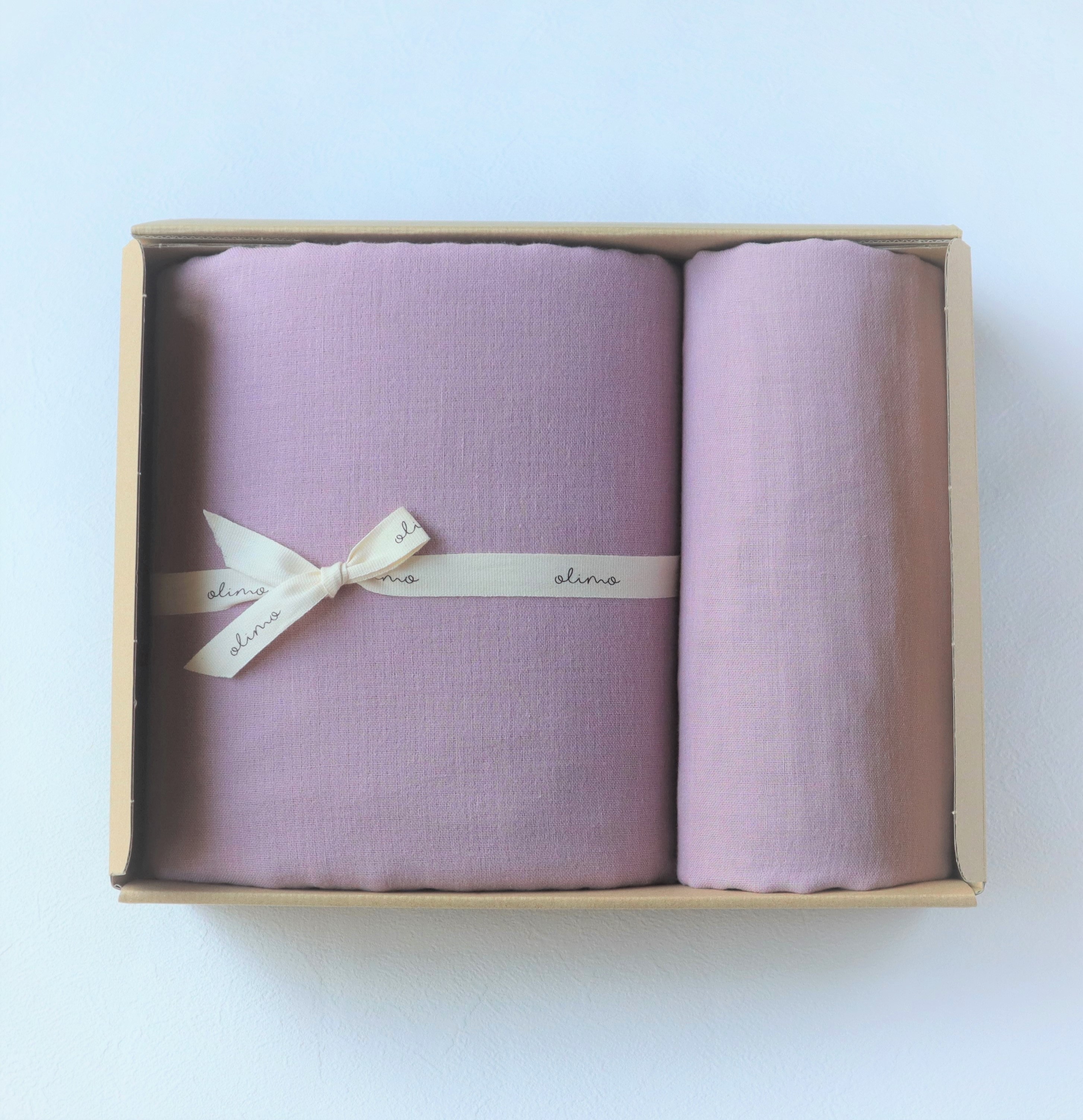 【tissu de coton】選べる生地/シングルシーツ＆ピローケース giftbox