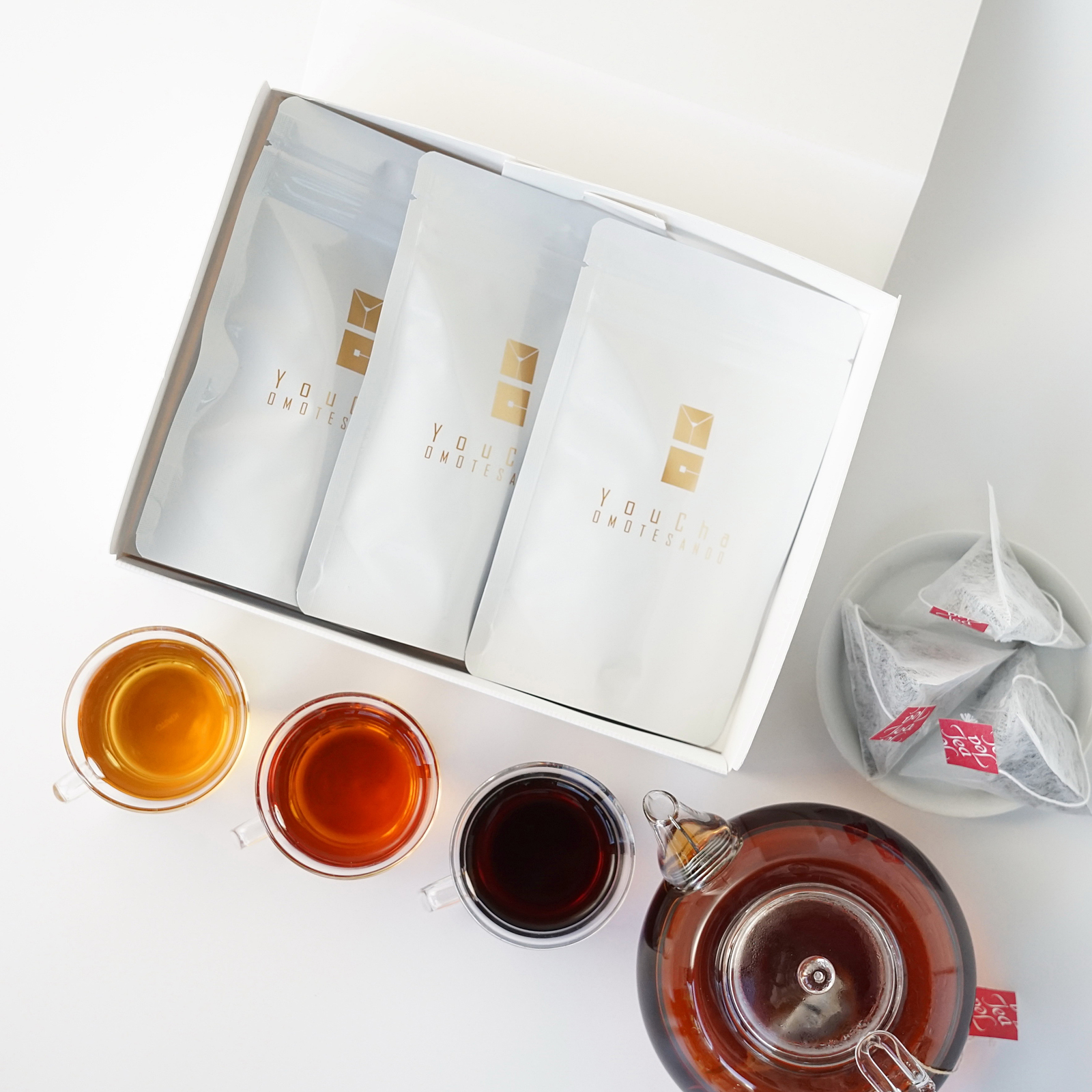 【ティーバッグ3種セット】≪やさしい味わいのセレクト≫白牡丹+蜜香紅茶+プーアール茶