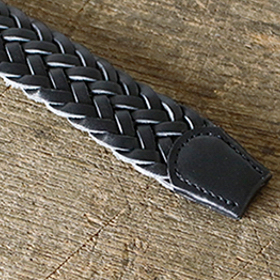 MERCER ITALIAN VEGETABLE TANNED OILED LEATHER MESH BELT