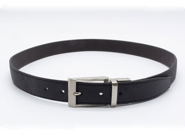 SHRUNKEN LEATHER ELASTIC BELT