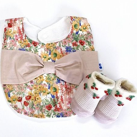 さくらんぼソックス＆水彩花柄スタイセット