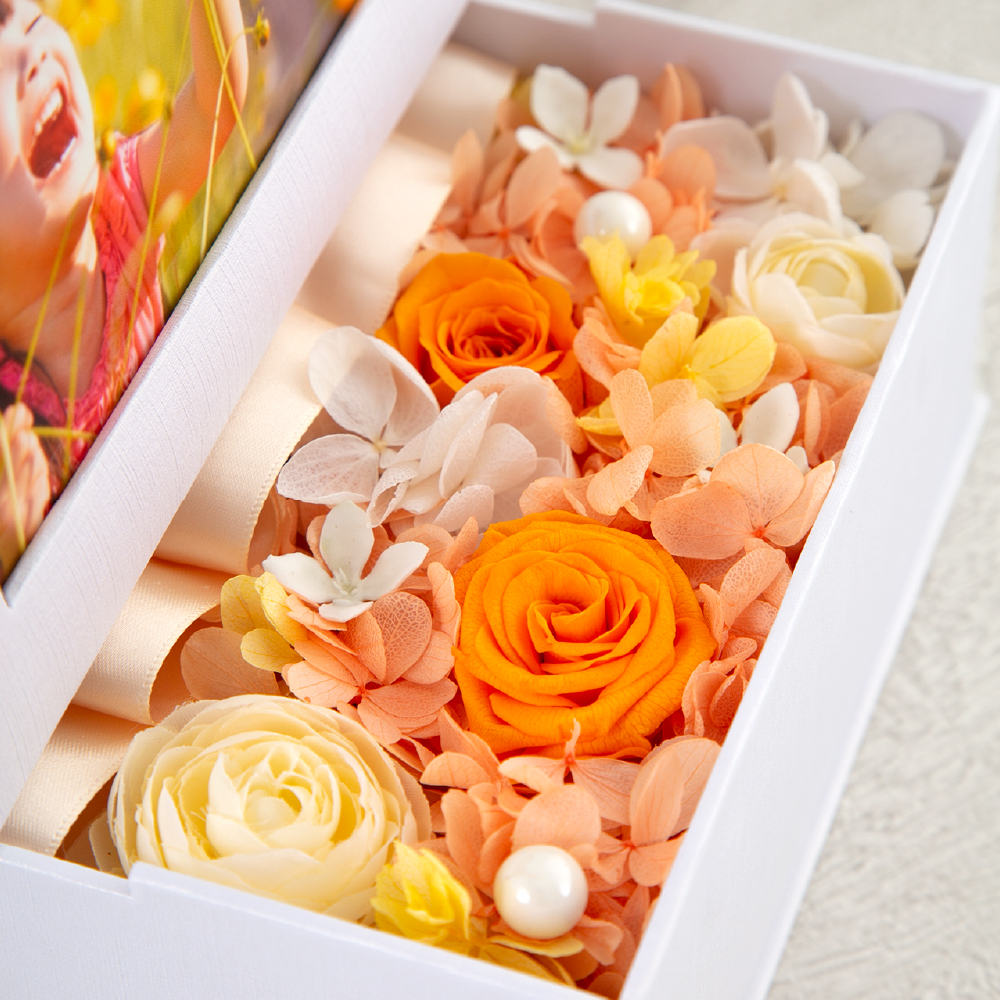 プリザーブドフラワー 『photo flower box フォトフラワーボックス』