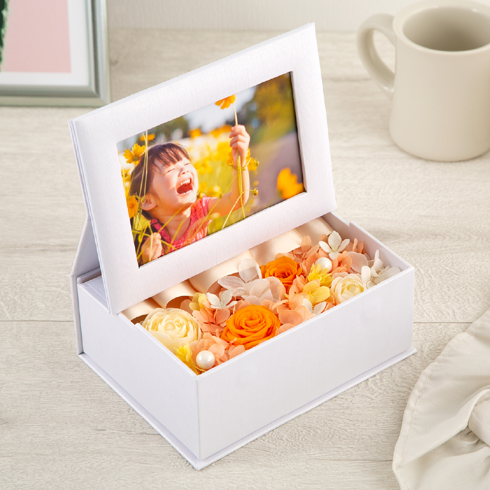プリザーブドフラワー 『photo flower box フォトフラワーボックス』