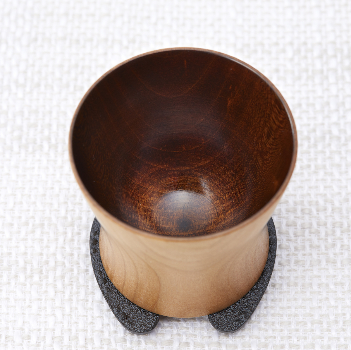 福おちょこ　山桜　生拭漆