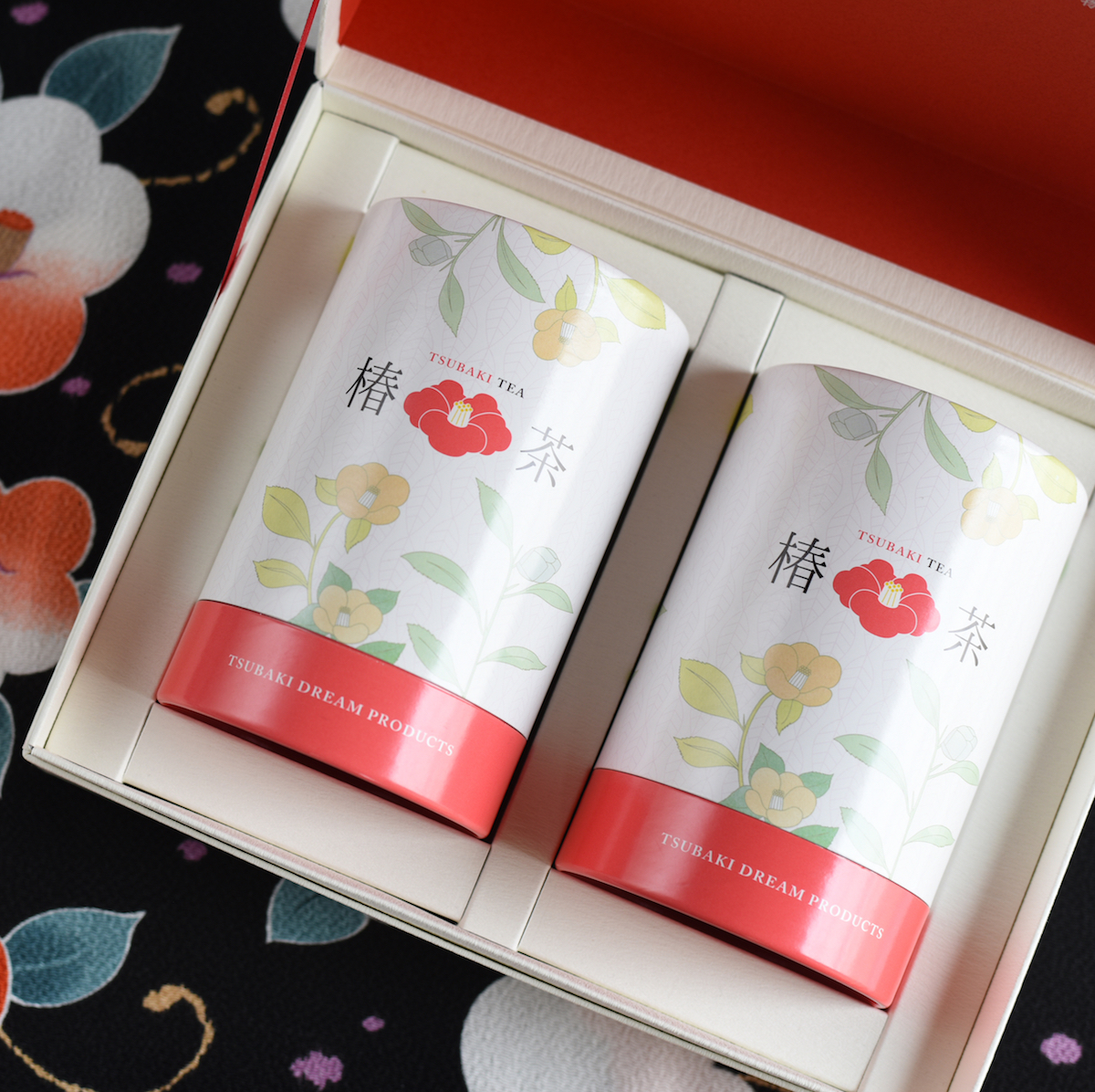 椿茶　茶筒ギフト