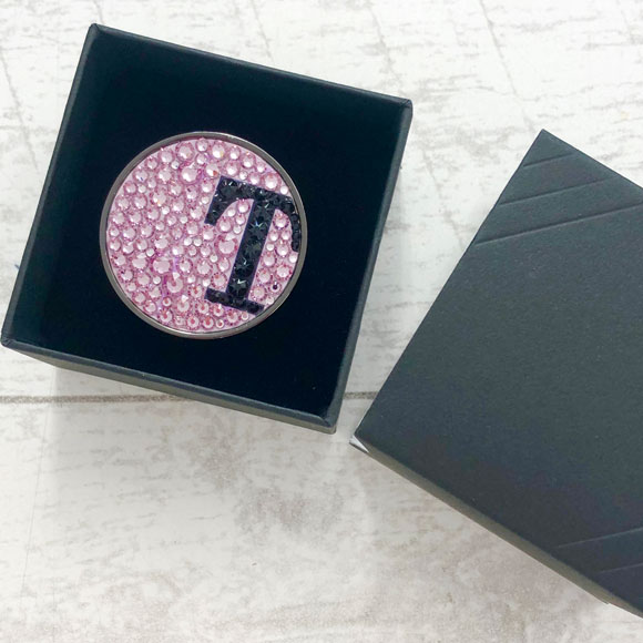 25色から選べる！イニシャルデコゴルフマーカー｜名入れプレシオサ装飾