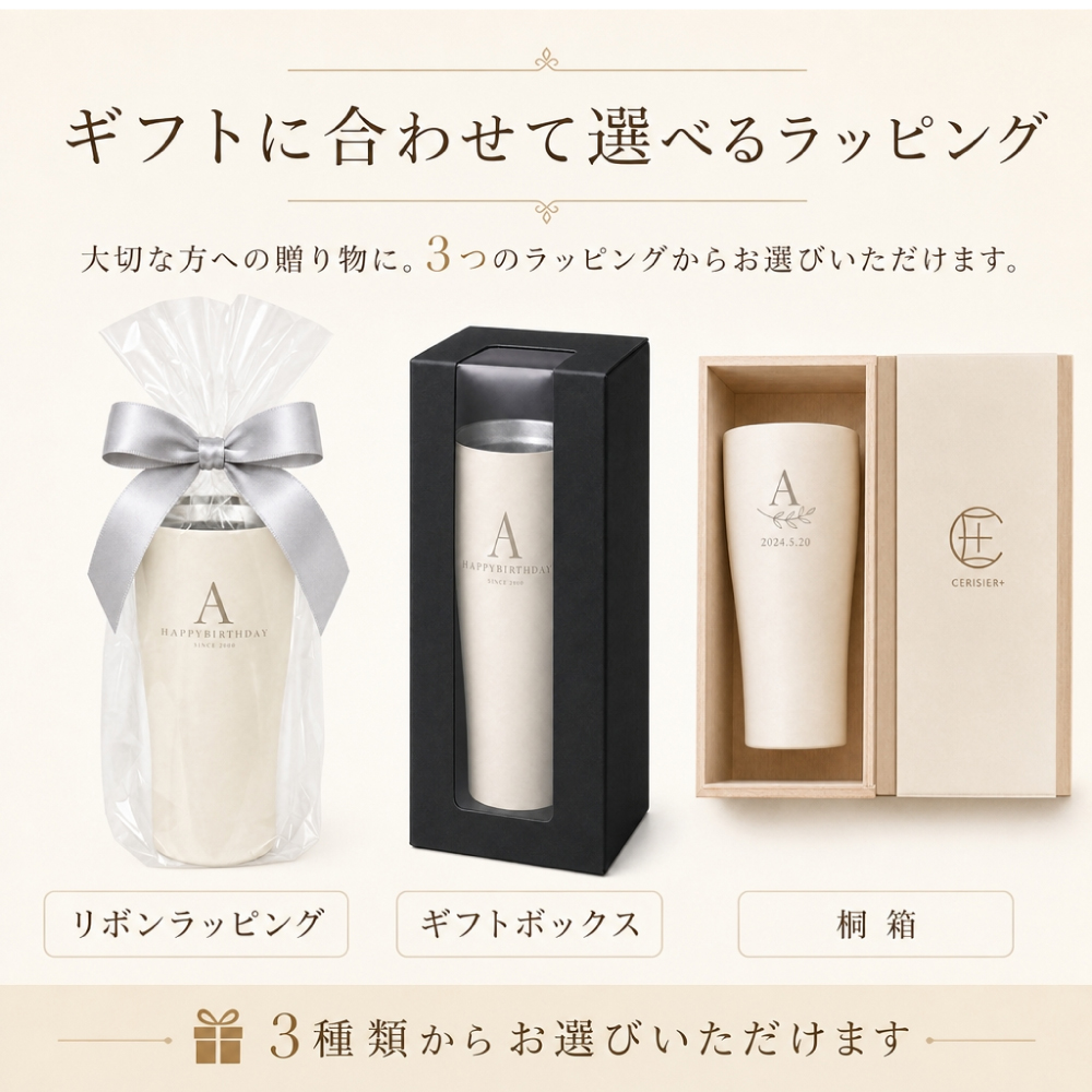 【名入れ彫刻 】 毎日使いたくなる上質THERMOSタンブラー 420ml 