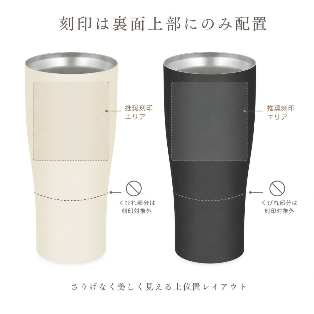 【名入れ彫刻 】 毎日使いたくなる上質THERMOSタンブラー 420ml 