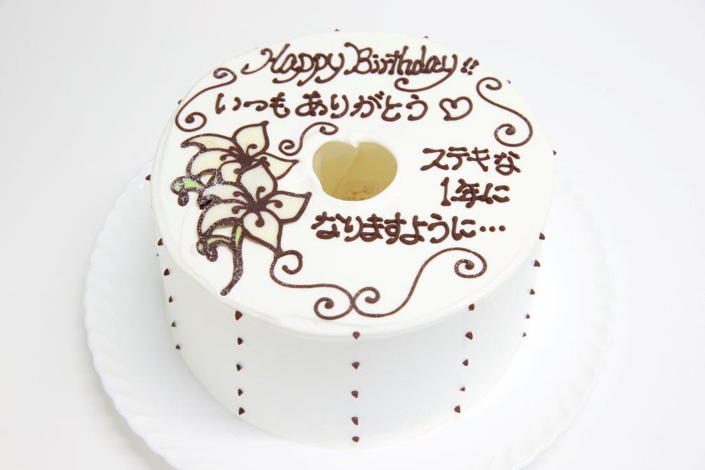 お手紙ケーキ（カサブランカ）7号 の画像
