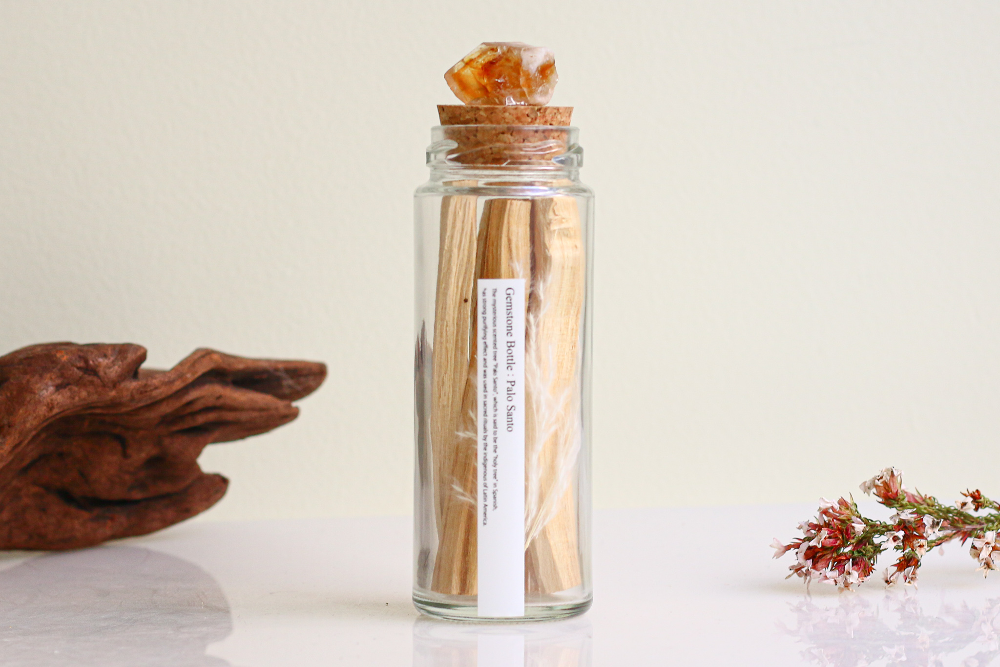 Positive Energy Palo Santo Bottle  ジェムストーン付き の画像